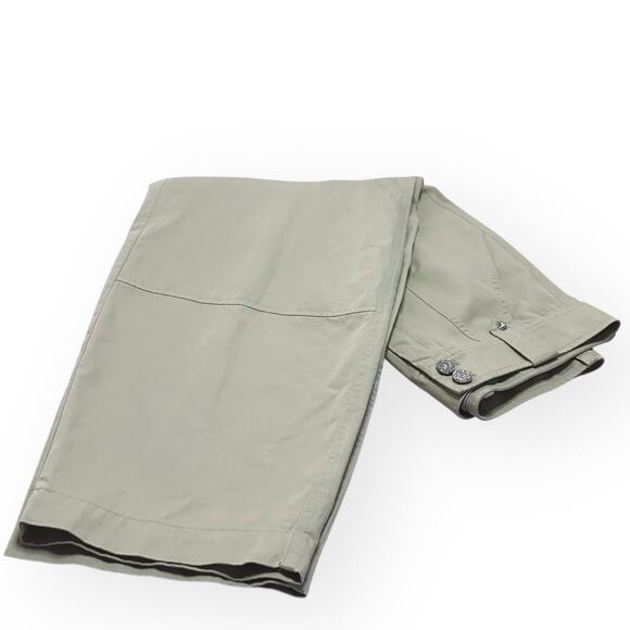 New $325 DEREK LAM 10 CROSBY Peirson Utility Ankle Barrel Pants Twill Khaki Tan - Picture 9 of 14